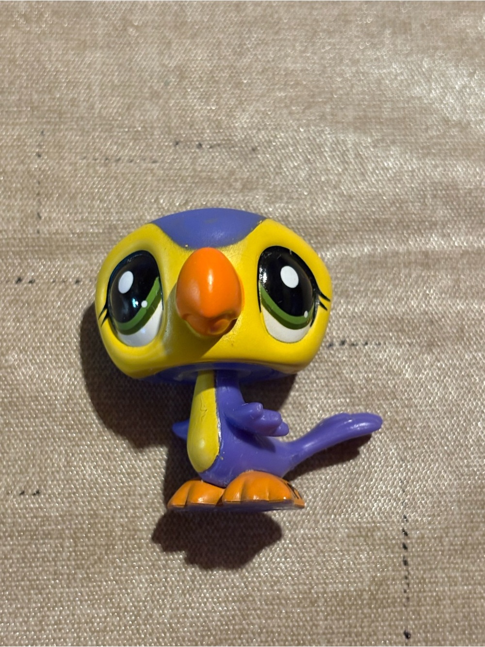2008 Littlest Pet Shop Purple, Yellow & Orange Toucan
